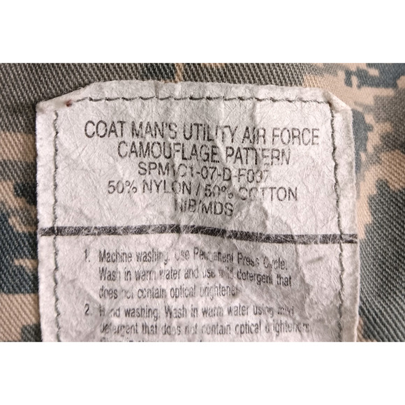 US Military Cargo Jacket 42R Tiger Camo BDU Combat Tactical Air Force Field Coat - Picture 9 of 10